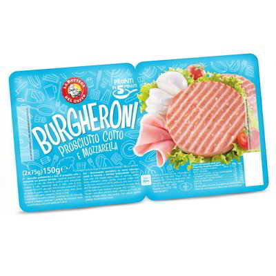 Burgheroni di prosciutto cotto e mozzarella