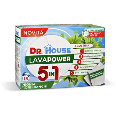 Detersivo lavatrice in polvere in bustina 5 in 1 16 pezzi