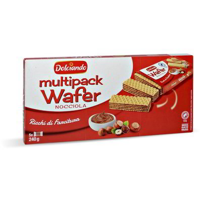 Wafer alla nocciola multipack 5 pezzi