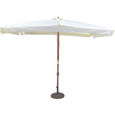 Ombrellone rettangolare con palo in legno