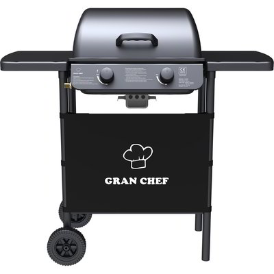 Barbecue a gas con 2 fuochi