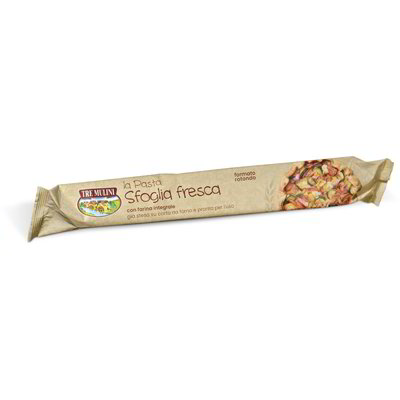 Pasta sfoglia fresca rotonda con farina integrale