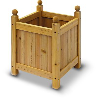 Fioriera portavasi quadrata -Miele