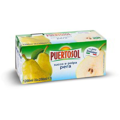 SUCCO/POLPA PERA PUERTOSOL 6X200ml