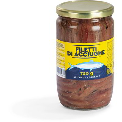 Filetti di acciughe all'olio vegetale