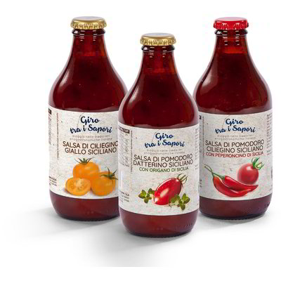 Salse di pomodoro datterino e ciliegino assortite