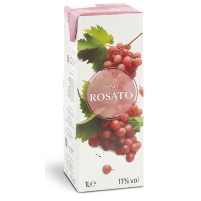 Vino rosato in brick