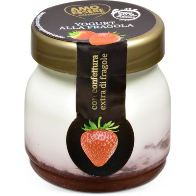 Yogurt bi-strato alla fragola