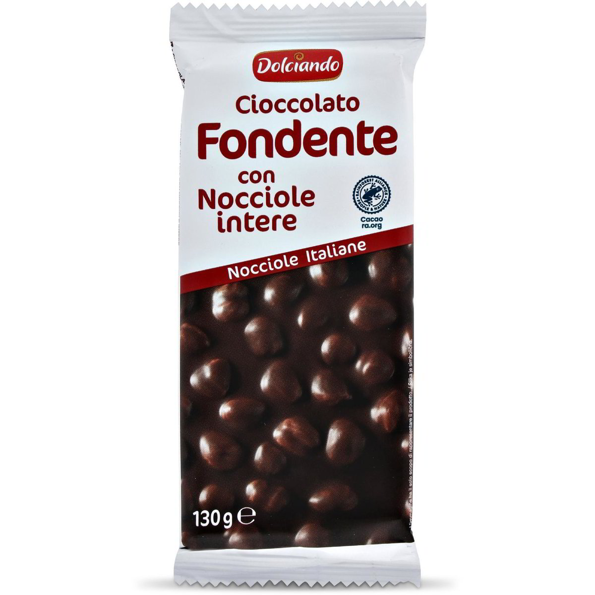 Cioccolato fondente con nocciole intere DOLCIANDO