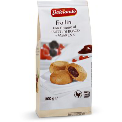 Frollini con ripieno ai frutti di bosco e amarena