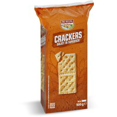 Cracker salati in superficie