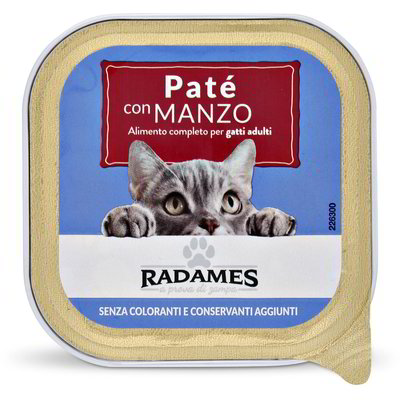 Patè con manzo per gatti