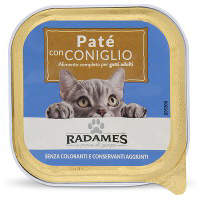Patè con coniglio per gatti