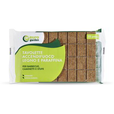 ACCENDIFUOCO LEGNO & PARAFFINA 32pz