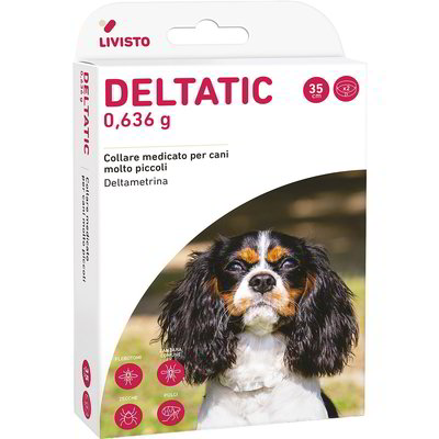 2 collari antiparassitari per cane - taglia piccola "Deltatic"