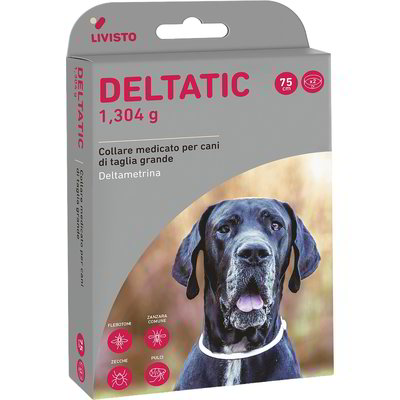 2 collari antiparassitari per cane - taglia grande "Deltatic"