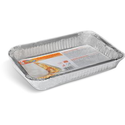 Contenitori in alluminio con coperchio 6 porzioni 3 pezzi