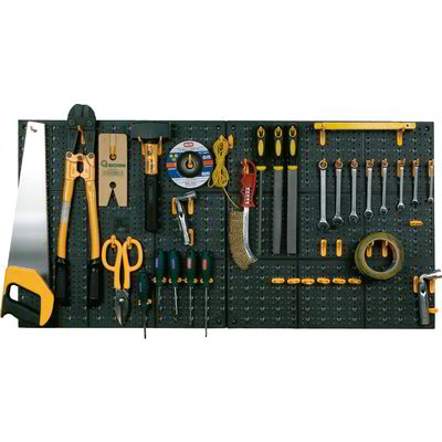 2 pannelli con ganci assortiti