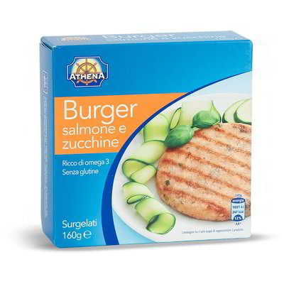Burger di salmone con zucchine surgelato