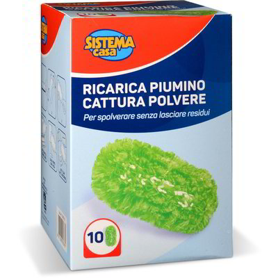 Ricarica piumino cattura polvere