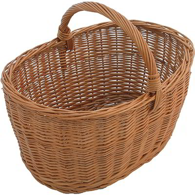 Cesto di vimini ovale