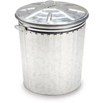 Immagine Bidone con coperchio zincato 18L