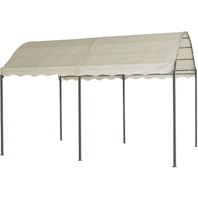 Gazebo con 6 pali - Ecrù
