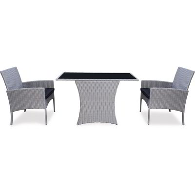 Set da esterno 2 poltrone e 1 tavolo