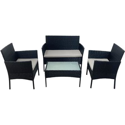 Set da esterno 2 poltrone 1 divano e 1 tavolo