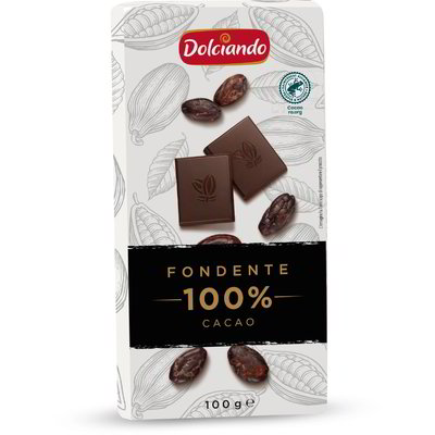 Tavoletta cioccolato fondente 100%