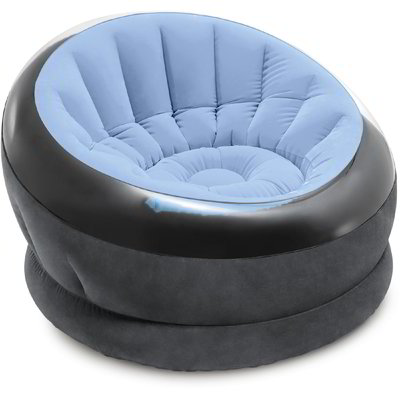 Poltrona empire "Intex" - Grigio e blu