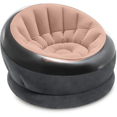 Poltrona empire "Intex" - Grigio e rosa