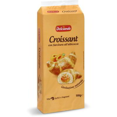 Croissant con farcitura all'albicocca