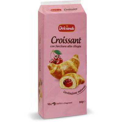Croissant con farcitura alla ciliegia