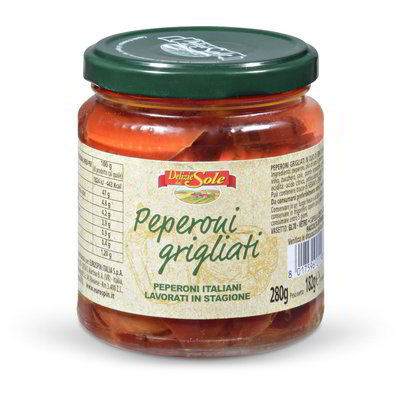 Peperoni grigliati sottolio
