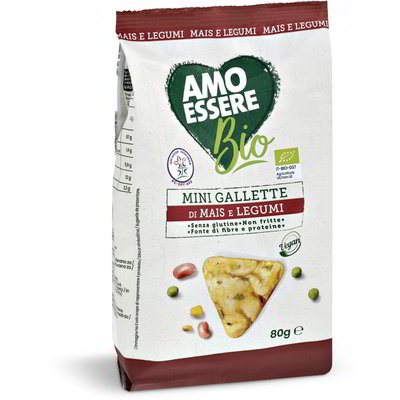 Snack mini gallette mais e legumi Bio