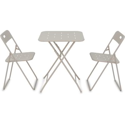 Set pieghevole tavolo e 2 sedie