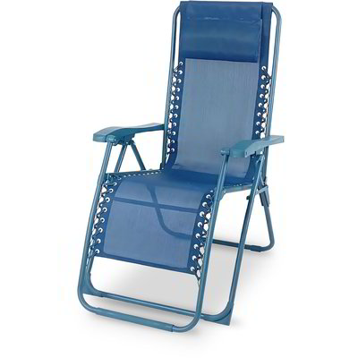 Sdraio pieghevole reclinabile- Blu