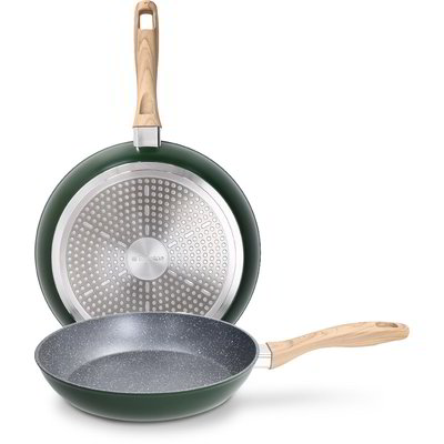 Set 2 padelle 24+28 cm Stone wild green "Tognana"