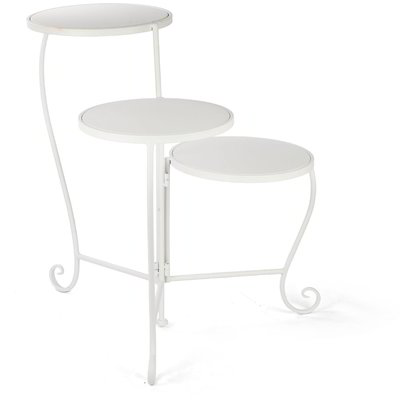 Portavaso a 3 ripiani - Bianco