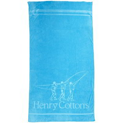 Telo in microfibra "Henry Cotton's" - Azzurro
