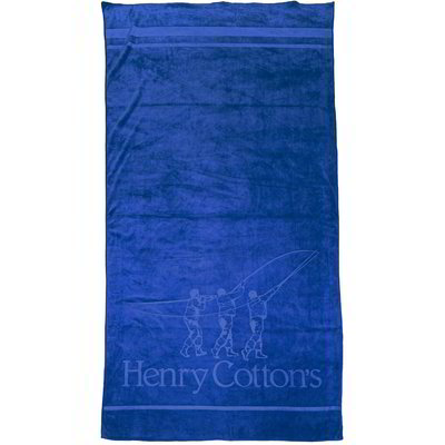 Telo in microfibra "Henry Cotton's" - Blu