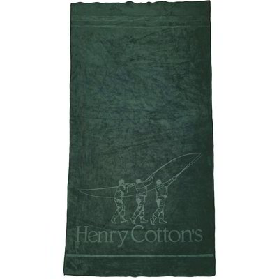 Telo in microfibra "Henry Cotton's" - Verde militare