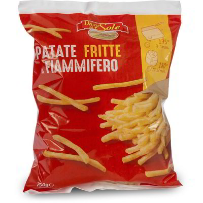 Patate fritte a fiammifero surgelate