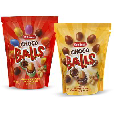 Arachidi ricoperte di cioccolato al latte "Choco balls"