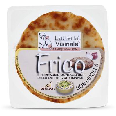 Frico di formaggio Montasio DOP con cipolla