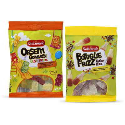 Caramelle gommose bottiglie frizz/orsetti gommosi