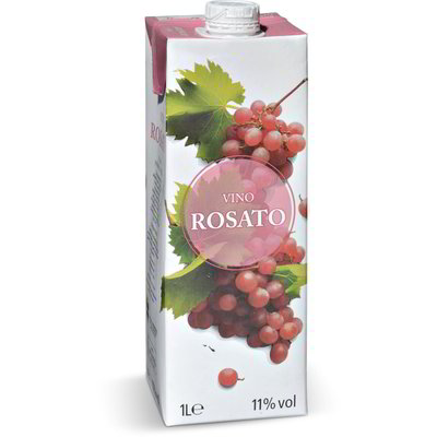 Vino rosato in brick