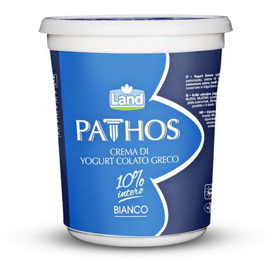 Crema di yogurt greco colato bianco