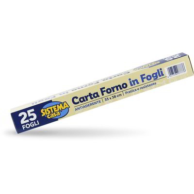 Carta forno in fogli 25 pezzi